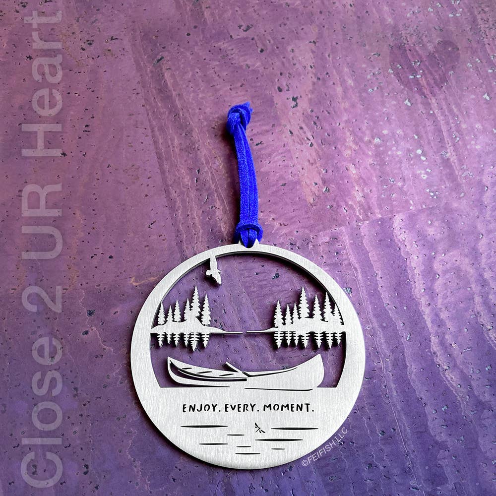 Canoeing on the Lake Ornament Keepsake