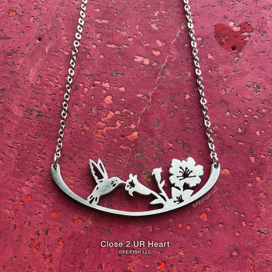 Hummingbird Stainless Steel Necklace