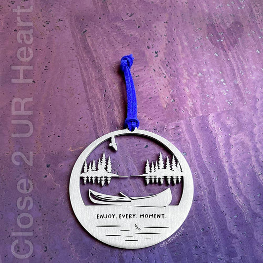 Canoeing on the Lake Ornament Keepsake
