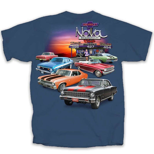 Chevy Nova Café 5 Cars T-Shirt