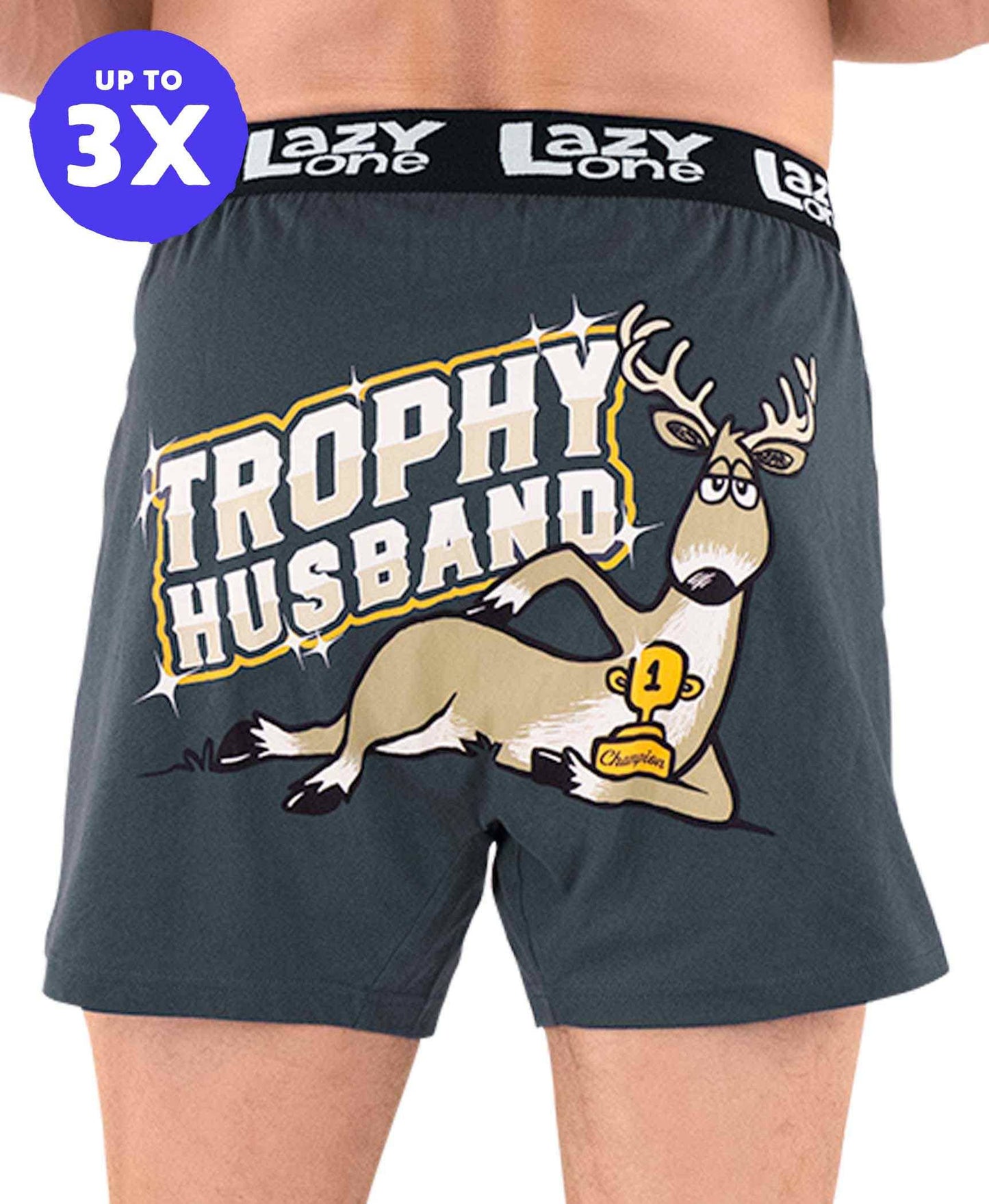 Trophy Husband Blue Boxer